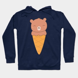 Kawaii Chocolate Bear Ice Cream T-Shirt Hoodie